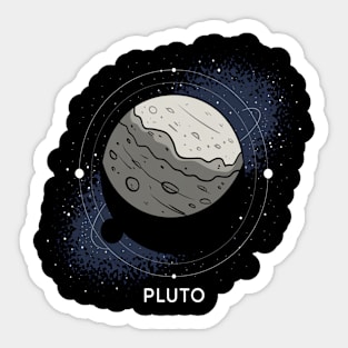 Never Forget Pluto: embrace the mystery of the distant world Sticker